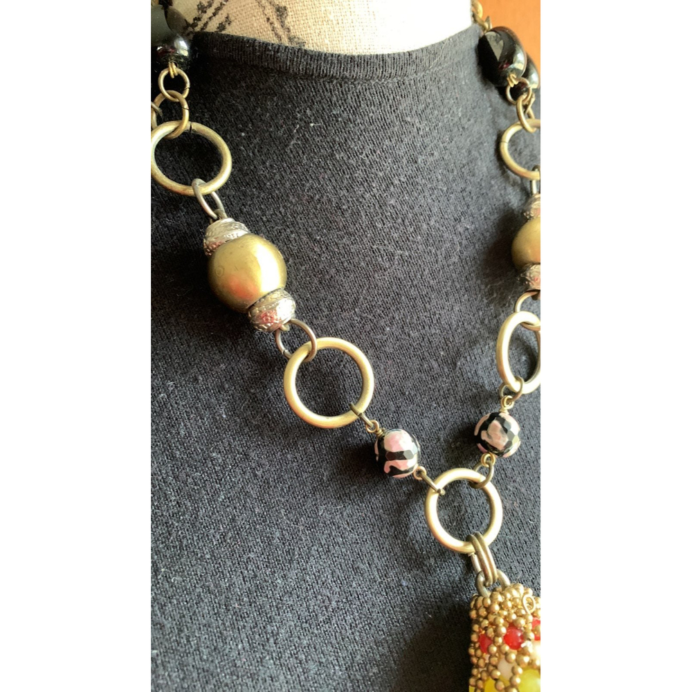 Anthroplogie Statement Necklace Spring - image 5